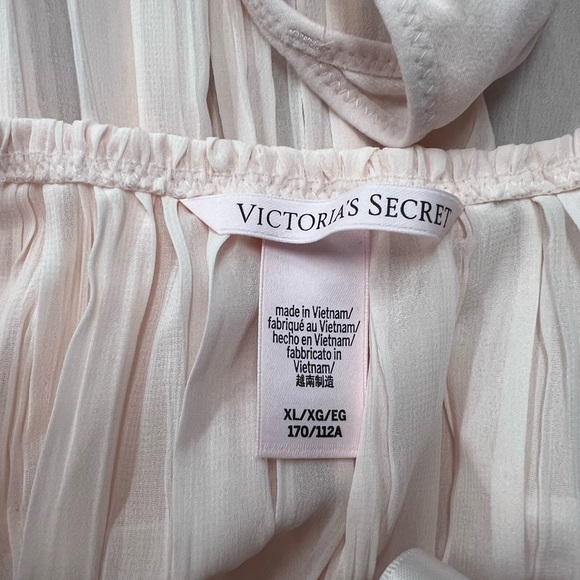 Victoria's Secret Blush Pink Pleated Nighty Sz XL - Picture 4 of 7